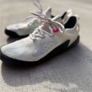 Vivo Barefoot White and Black Athletic Shoes